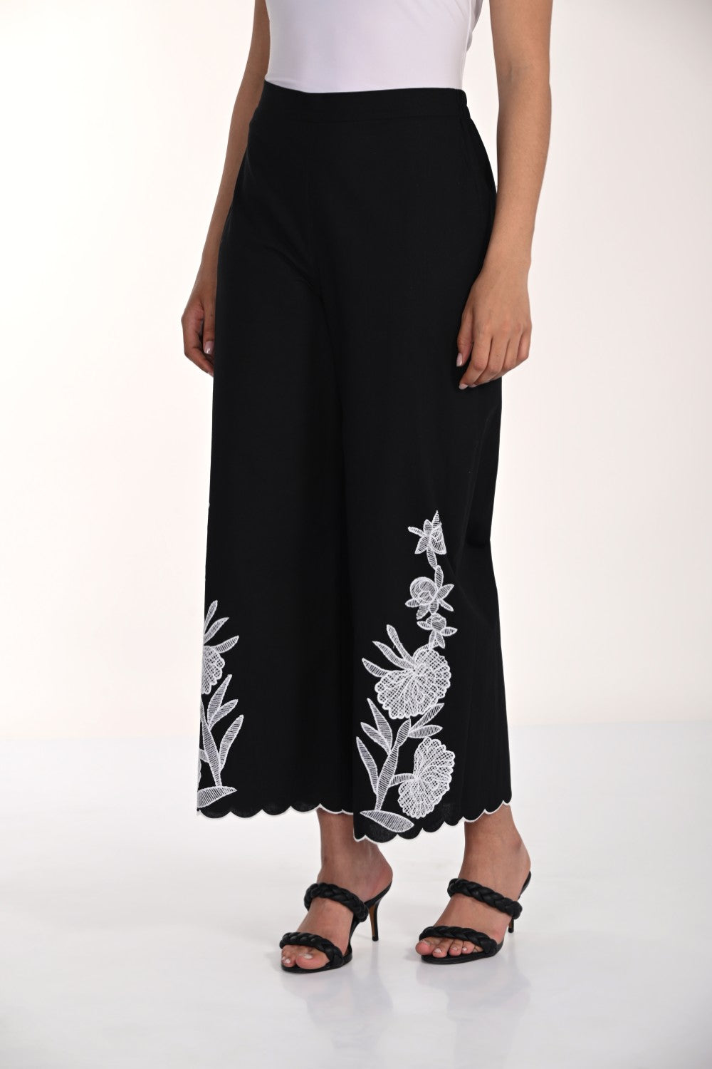 Frank Lyman Pant 266579 Black/Off White