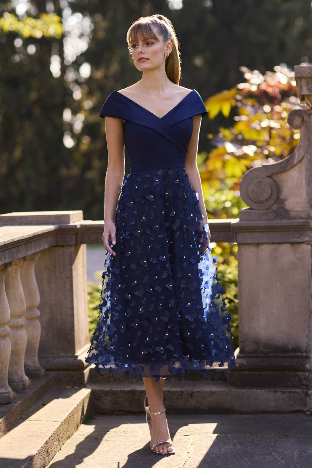 midnight cocktail dress Midnight Blue Satin Maxi Dress - All Dresses