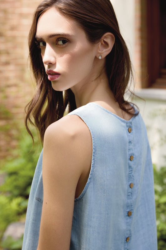 Charlie B Top C4698-578C-156 Mittelblau