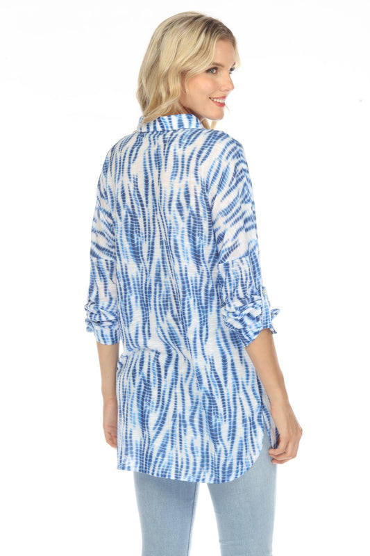 New Label Blouse 88762-BLU Blue