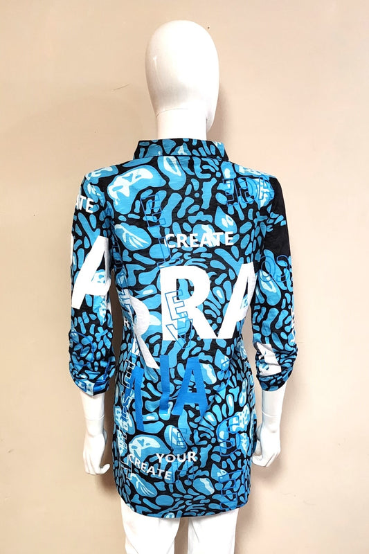 New Label Blouse 88890-BWB Blue/White/Black