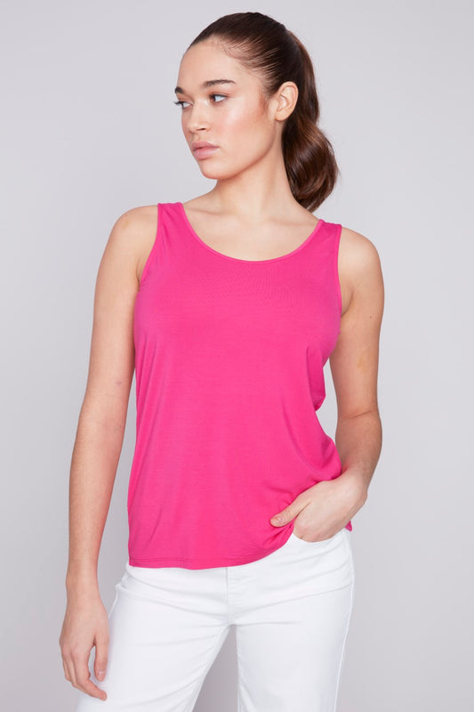Charlie B Reversible Bamboo Viscose Cami C1243APK-730A-550 Punch