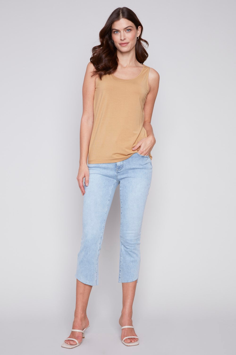 Charlie B Reversible Bamboo Viscose Cami C1243APK-730A-561 Corn