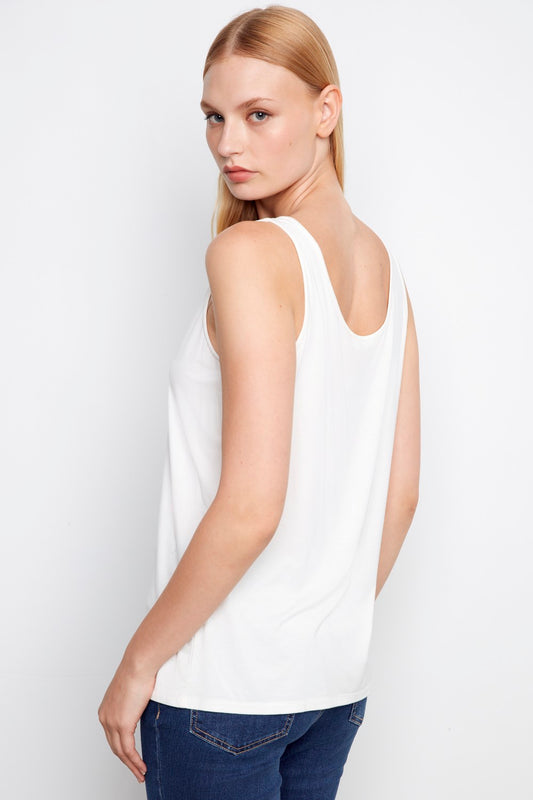 Charlie B Cami C1243WPK-730A-002 Weiß