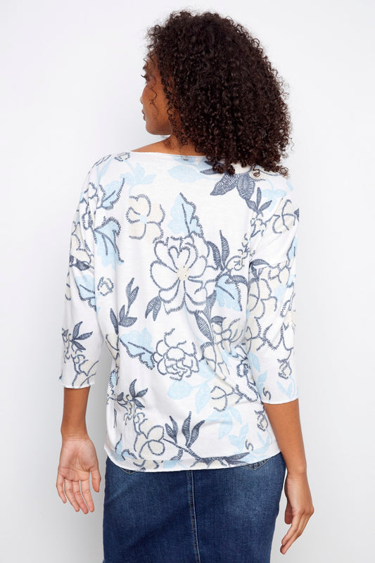 Charlie B Top C1264DPK-006B-P391 Windflower