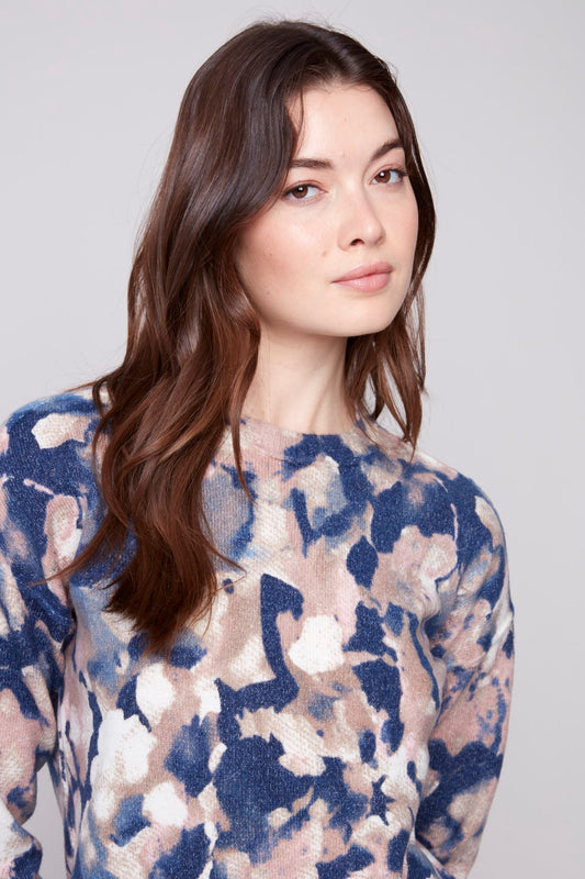 Charlie B Sweater C2546RR-918A-P862 Romantic