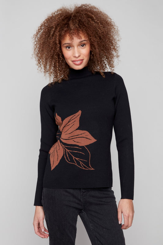 Charlie B Revisable Sweater C2681PR 965B-P903 Cacao