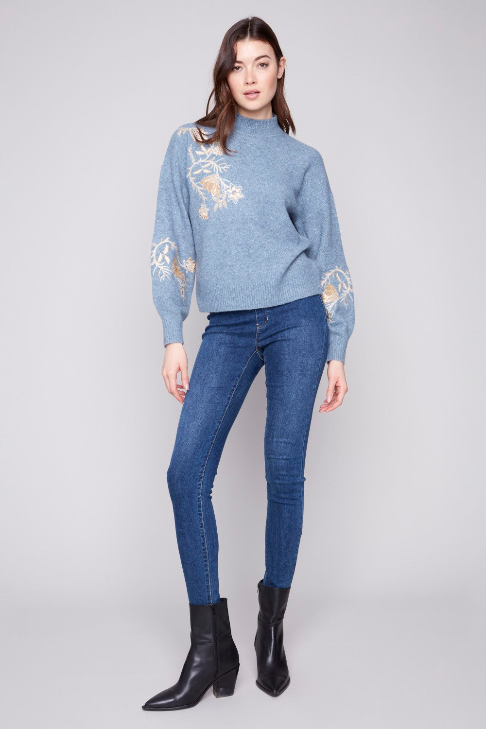 Charlie B Sweater C2856-018C-011 H-Denim