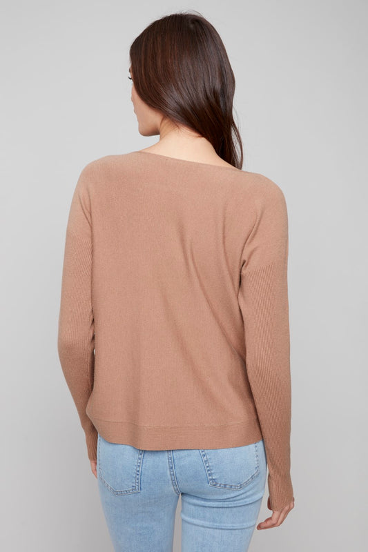 Charlie B Sweater C2871-464A-610 Truffle