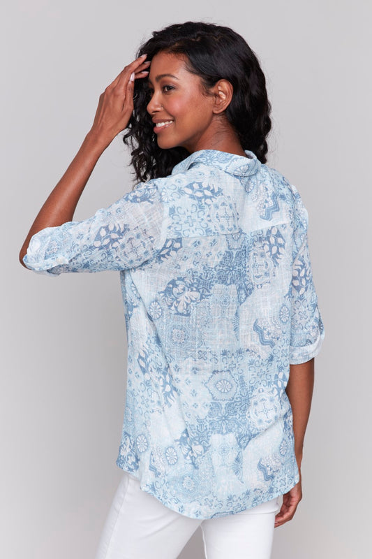 Charlie B Bluse C4605-274C-P823 Himmlische Himmels