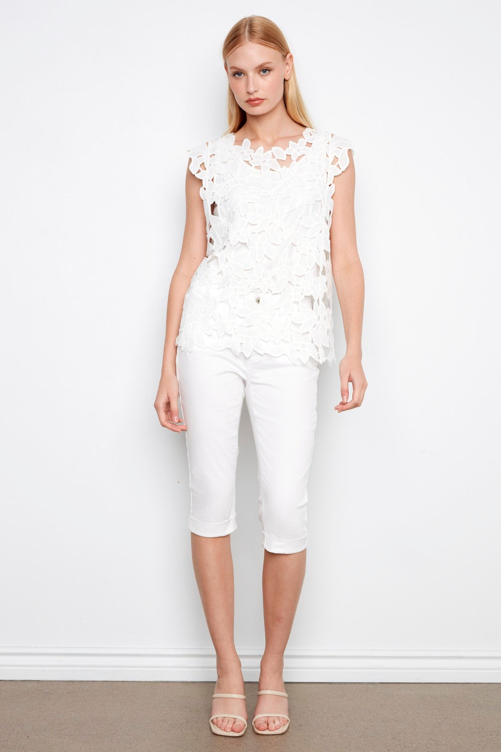 Charlie B Top C4689-584C-002 White