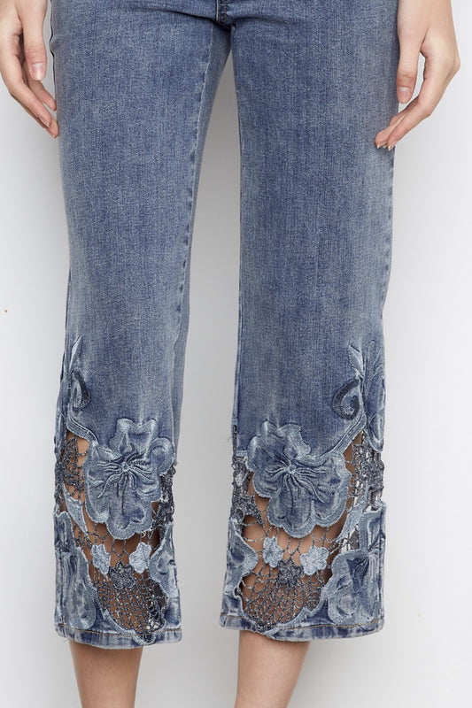 Charlie B Jeans C5648R-431A-156 Medium Blue