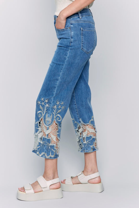 Charlie B Jeans C5648-431A-156 Medium Blue