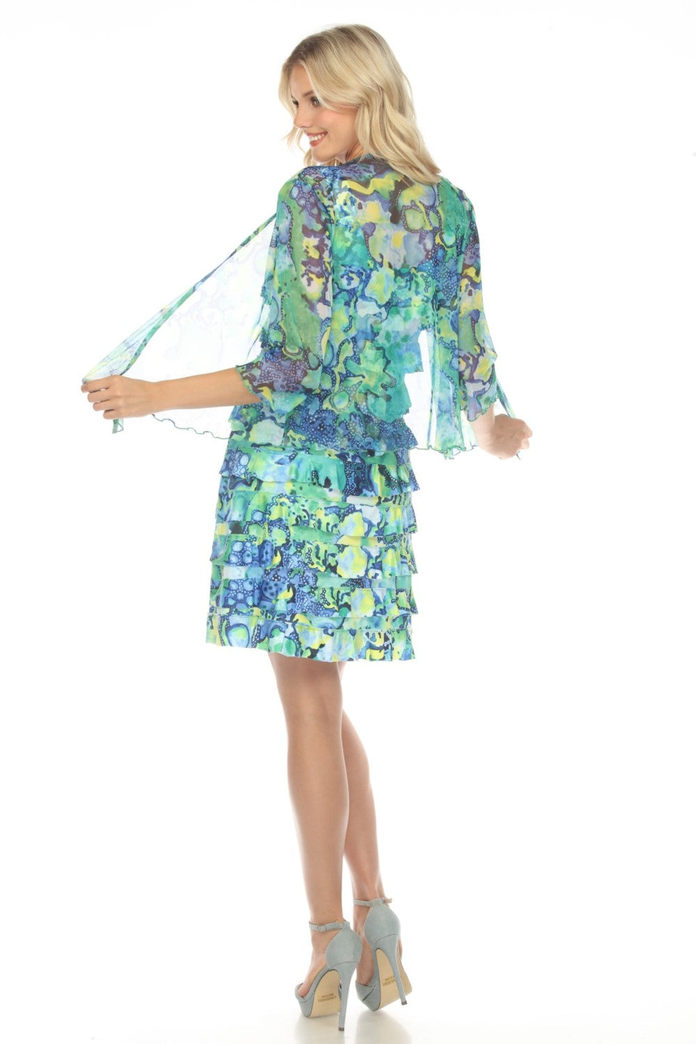 Tango Mango Dress DR760-5724 Green/Multi