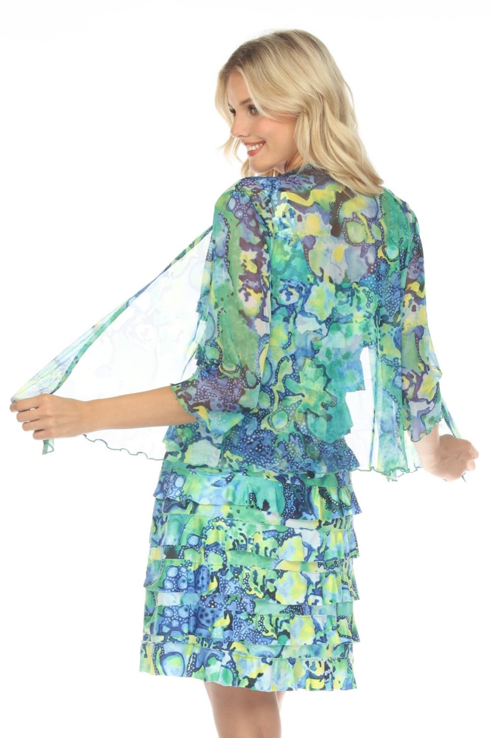 Tango Mango Kleid DR760-5724 Green/Multi