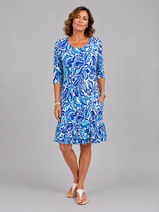 Tango Mango Dress D9443L-5844 Blue