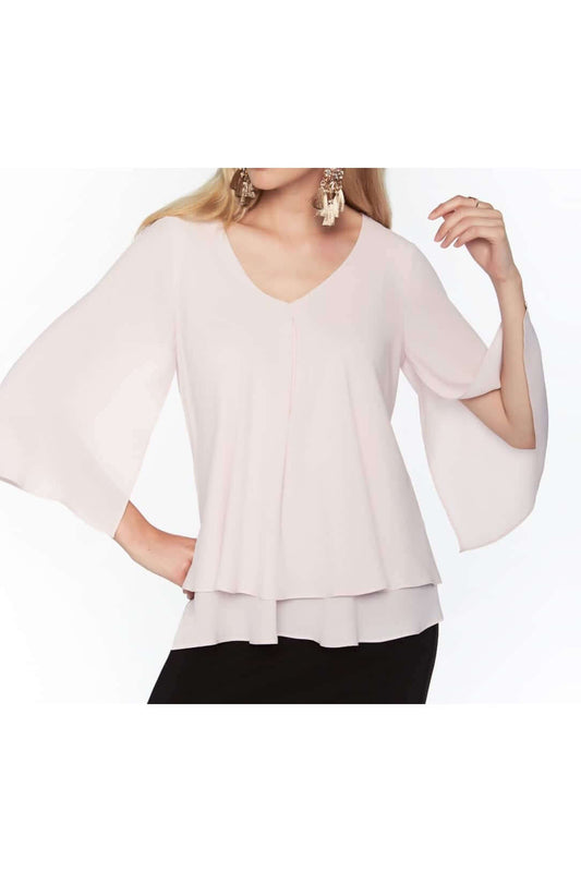 Frank Lyman Top 176335-BLSH Blush Belle Mia Boutique