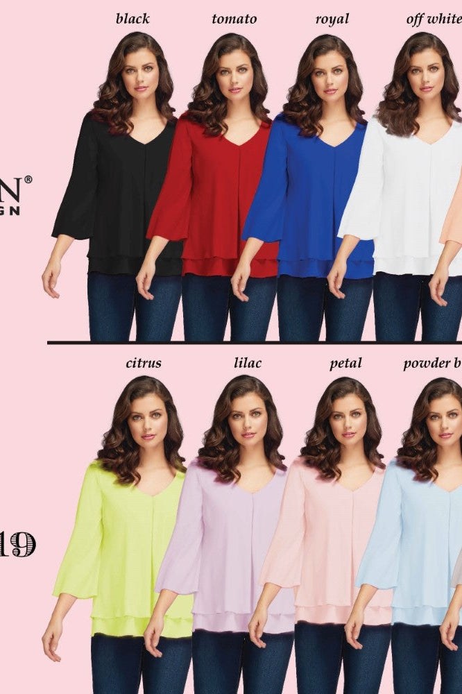 Frank Lyman Top Style 176335-W White Belle Mia Boutique