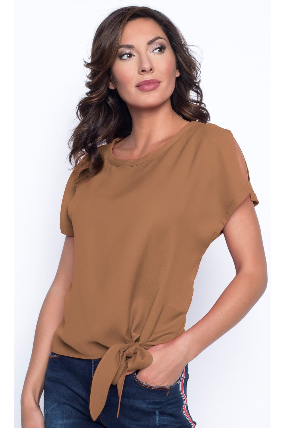 Frank Lyman Top Style 181224-CHSNT Chestnut Belle Mia Boutique