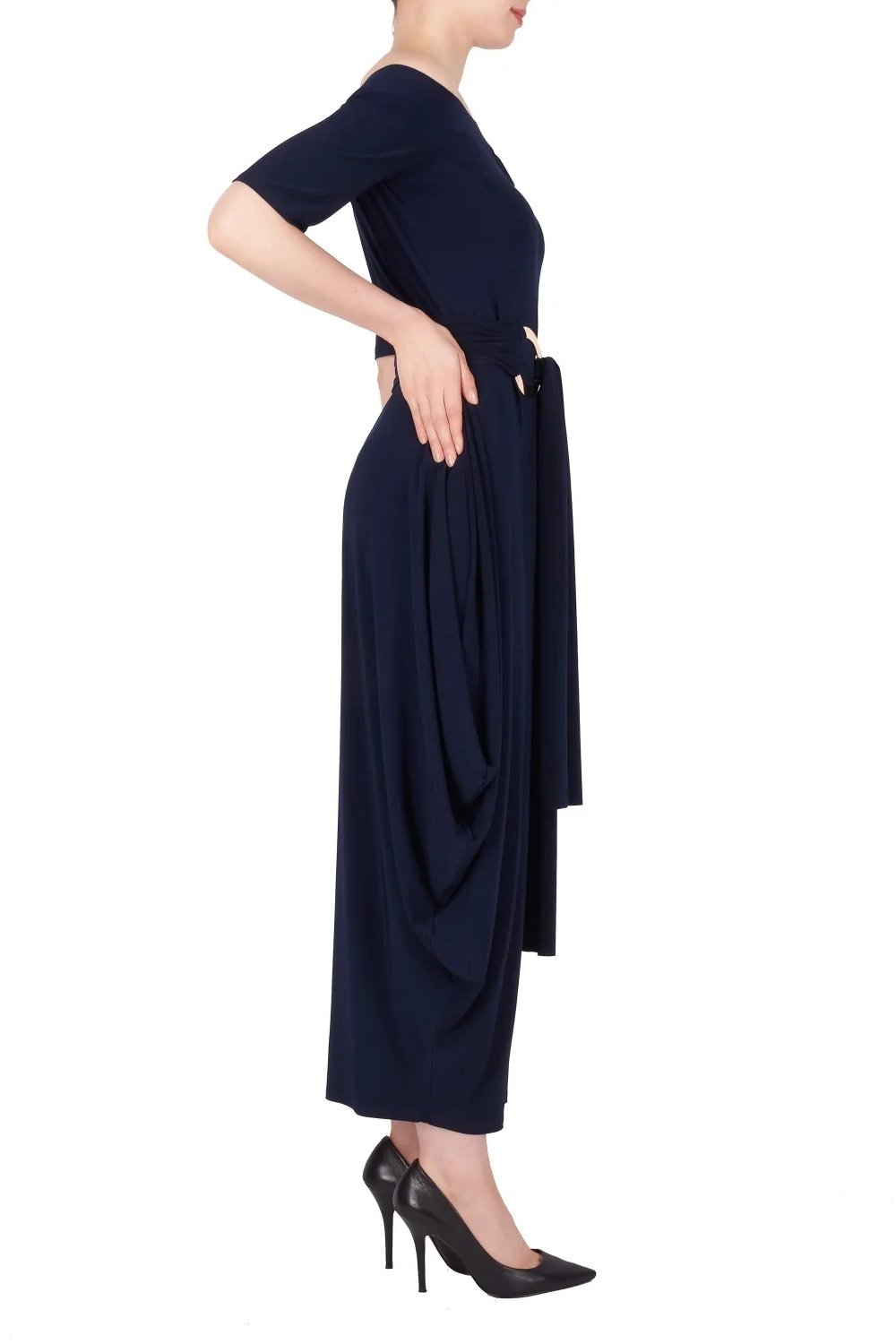 Joseph Ribkoff Jumpsuit 191051 Navy from BelleMiaBoutique.com