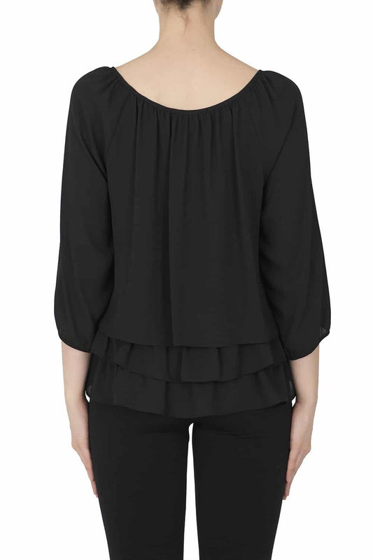 Joseph Ribkoff Top Style 191247-BLK Black Belle Mia Boutique