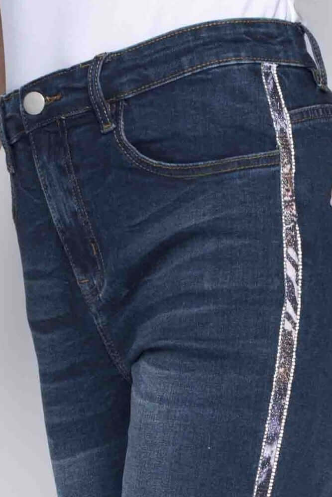 Frank Lyman Jeans 203125U Dark-Blue from BelleMiaBoutique.com