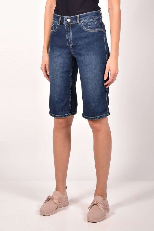 Frank Lyman Reversible Bermuda 211116U Blue/Pink Belle Mia Boutique