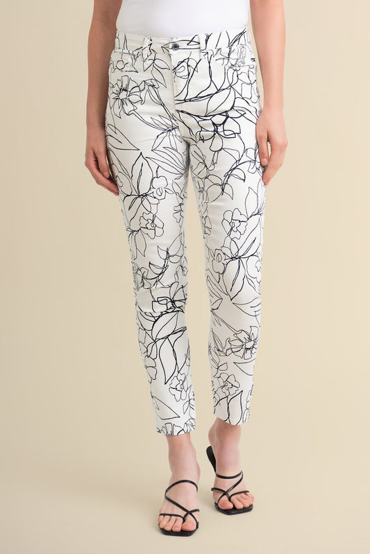 Joseph Ribkoff Jeans 211978 White/Midnight-Blue Belle Mia Boutique