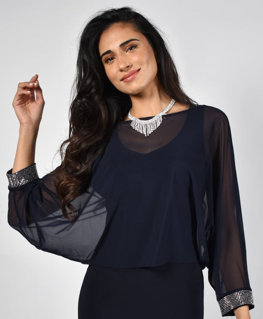 Frank Lyman Kleid 219005-DN Dark-Navy