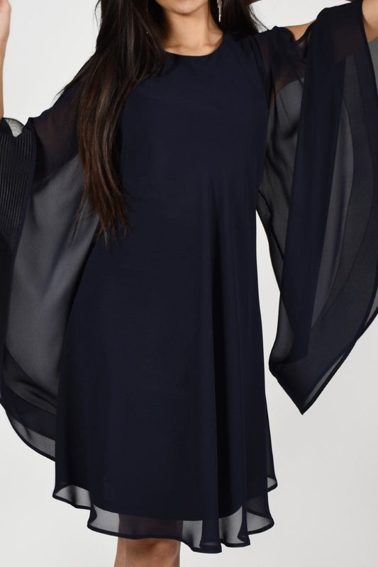 Lyman Dress 219102U Navy Belle Mia Boutique