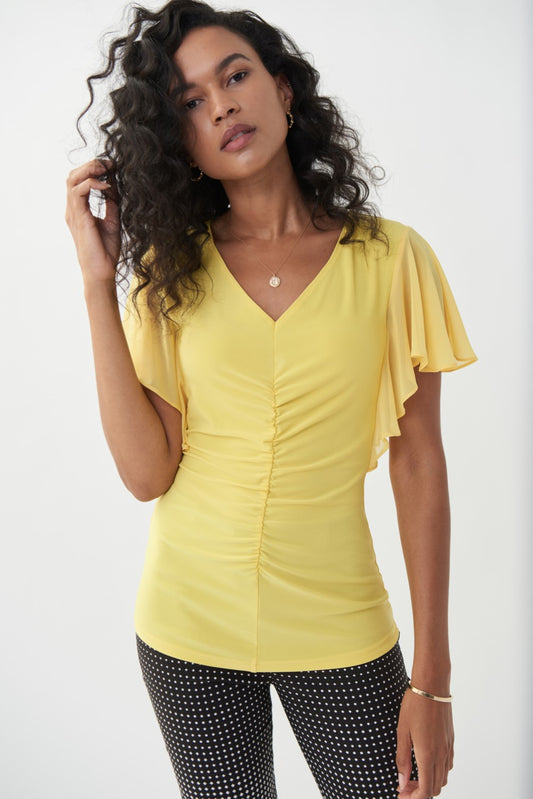 Joseph Ribkoff Top 222112-RD Red from BelleMiaBoutique.com