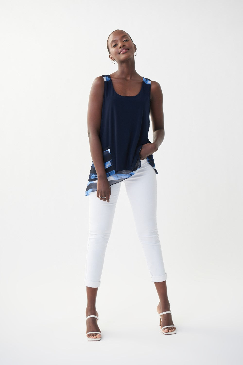 Joseph Ribkoff Top 222179 Mitternachtsblau/Multi