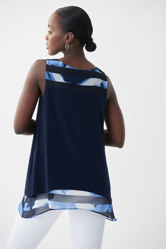 Joseph Ribkoff Top 222179 Mitternachtsblau/Multi