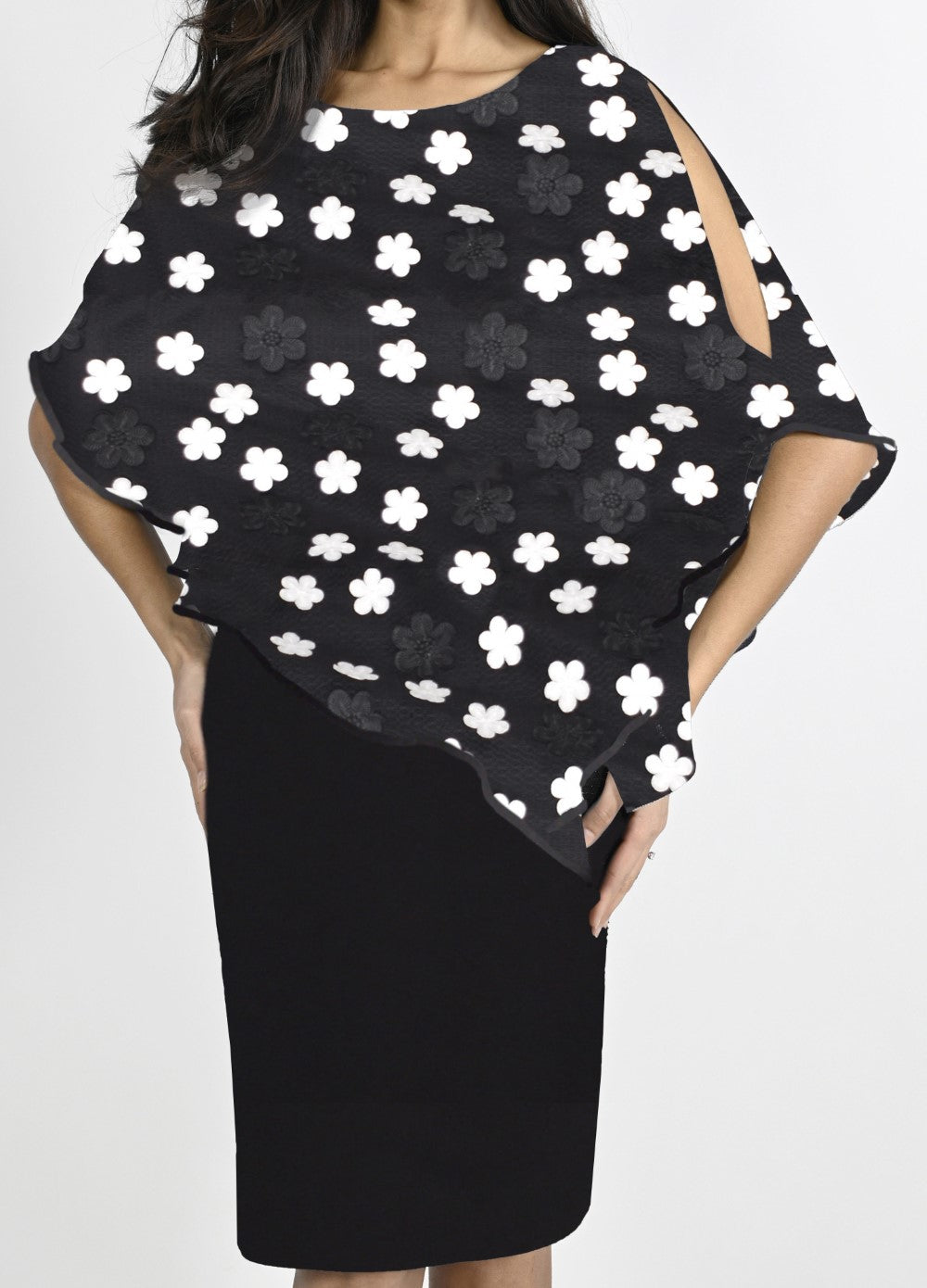 Lyman Kleid 222301 Schwarz/Weiß