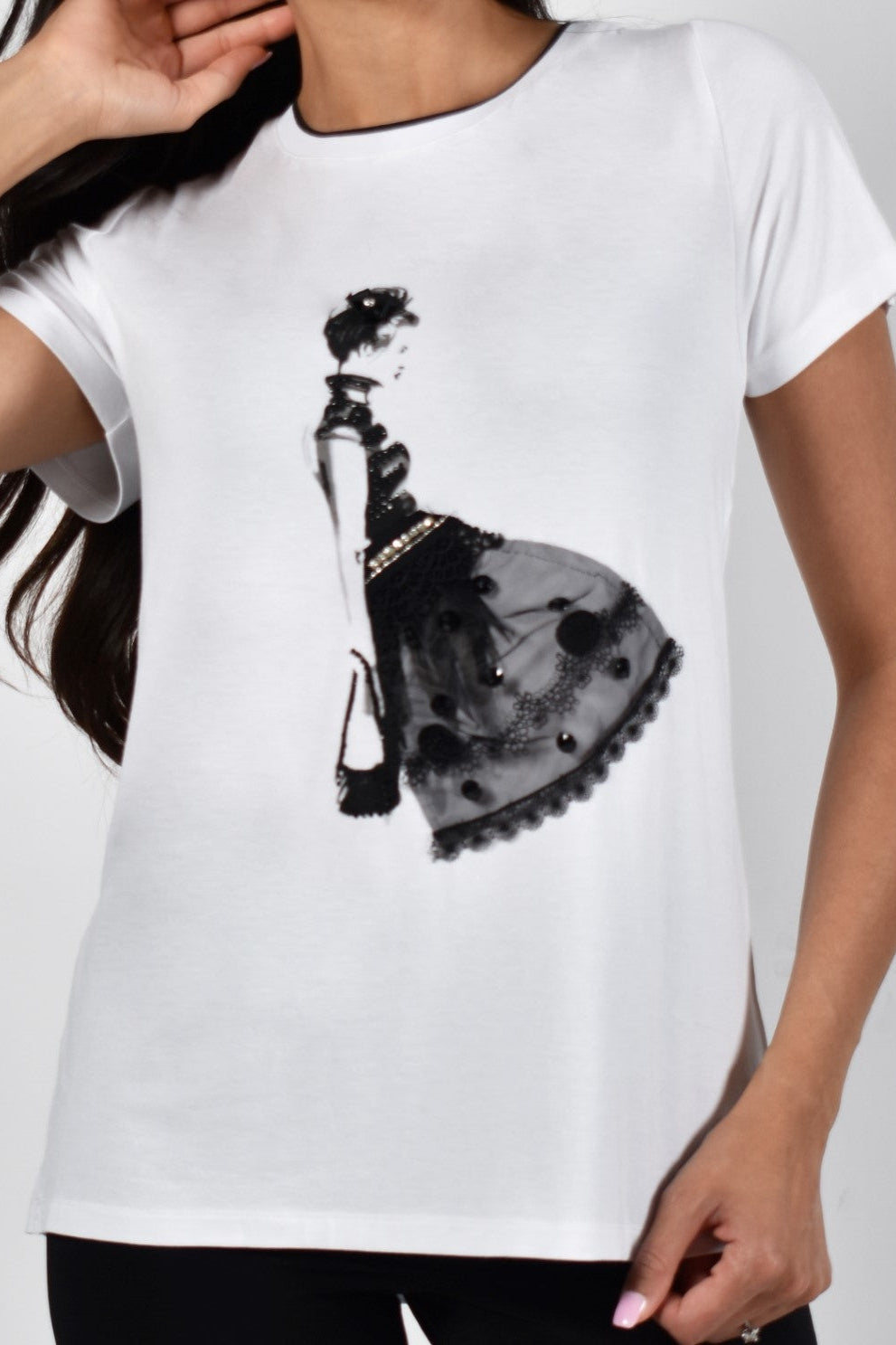 Frank Lyman Top 226116U White Belle Mia Boutique