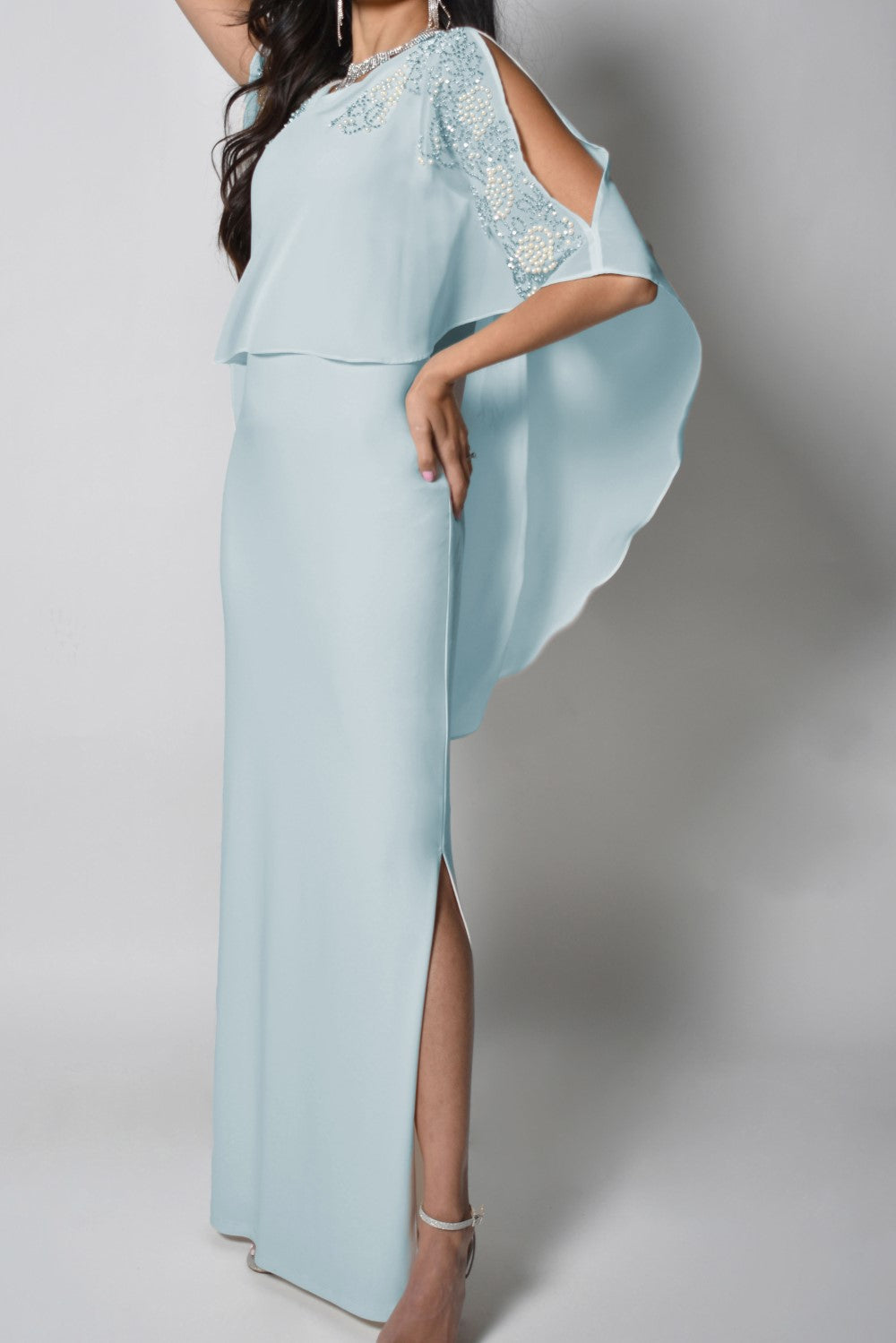 Lyman Dress 228011-AQU Aquamist Belle Mia Boutique