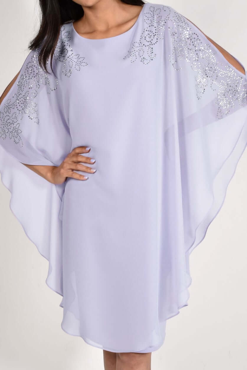 Frank Lyman Dress 228207-IR Iris from BelleMiaBoutique.com