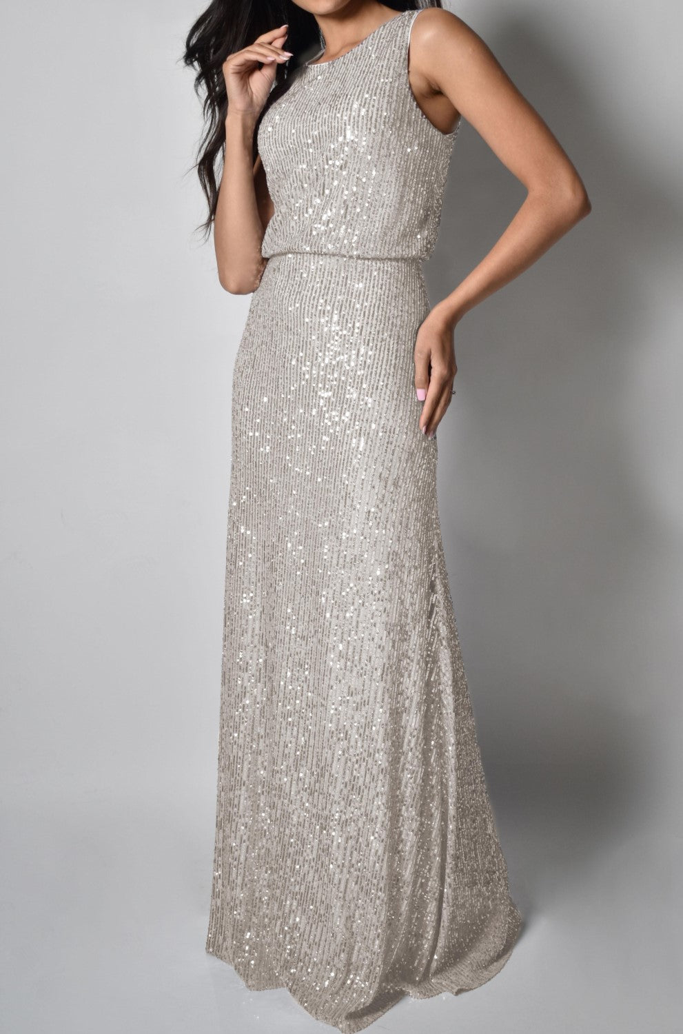 Lyman-Kleid 228241-NS Nude/Silber