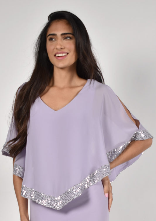 Lyman Kleid 228244 Lavendel/Silber