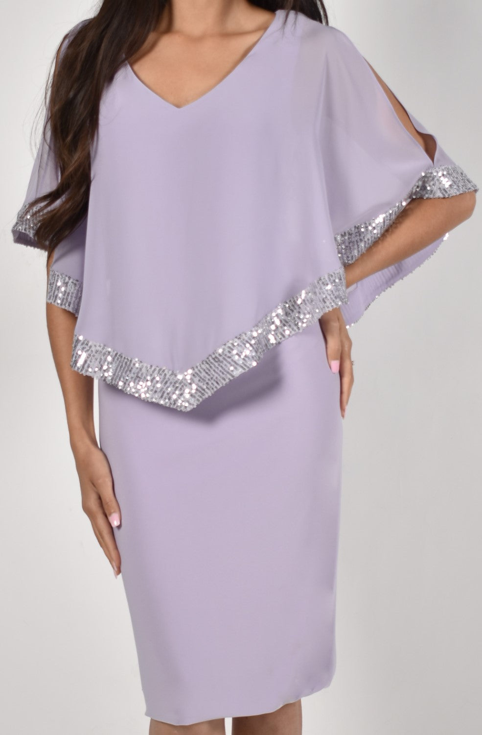 Lyman Dress 228244 Lavender/Silver