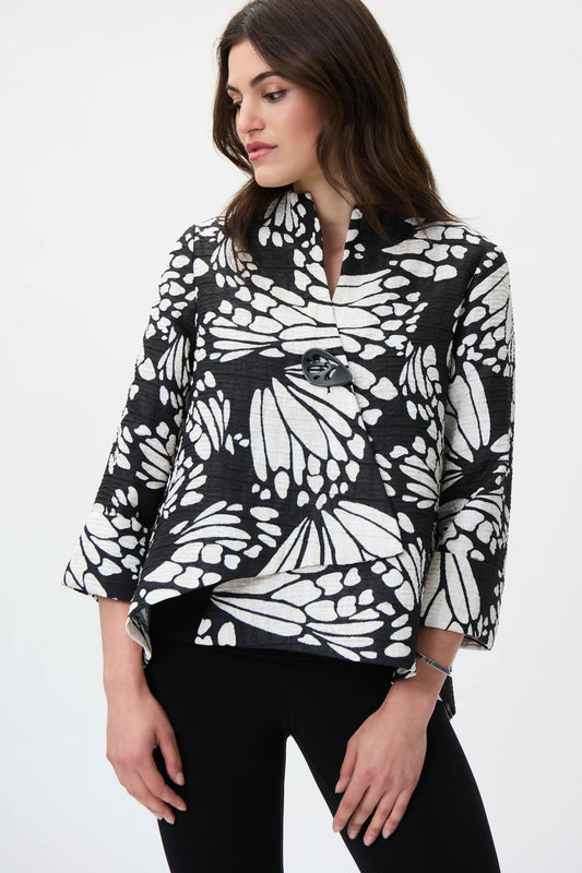 Joseph Ribkoff jacket 231257 Black/Beige/Cream