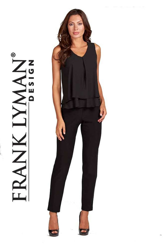 Frank Lyman Top 61175-BLK Black Belle Mia Boutique
