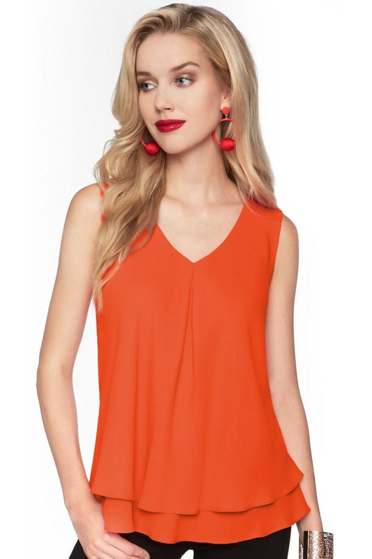 Frank Lyman Top Style 61175-ORNG from BelleMiaBoutique.com