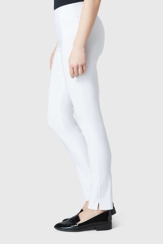 Lisette L Pant Style 805-02 White Solid Magical Lycra Belle Mia Boutique