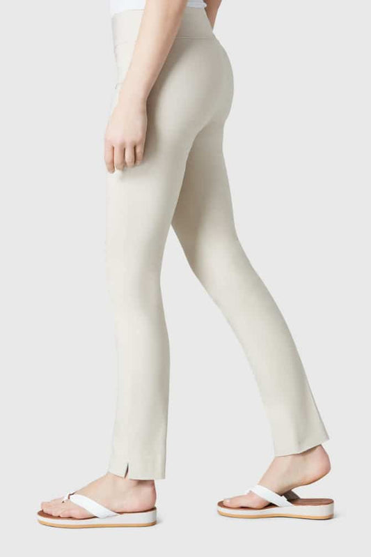 Lisette L Pant Style 805-04 Beige Solid Magical Lycra Belle Mia Boutique