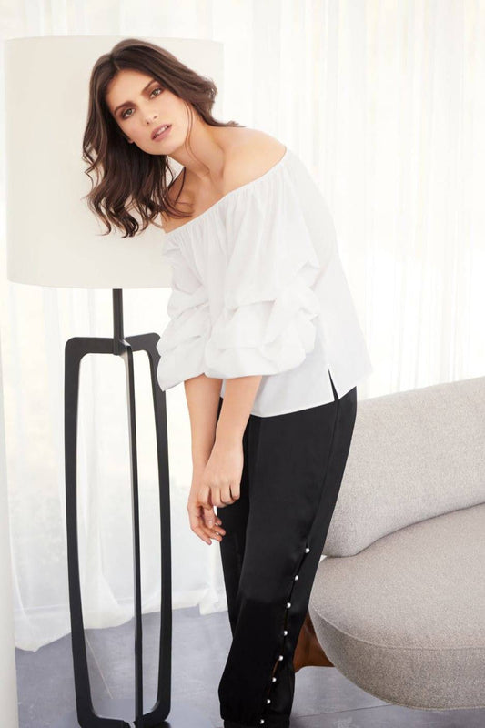 Joseph Ribkoff Top Style 183423-W White from BelleMiaBoutique.com