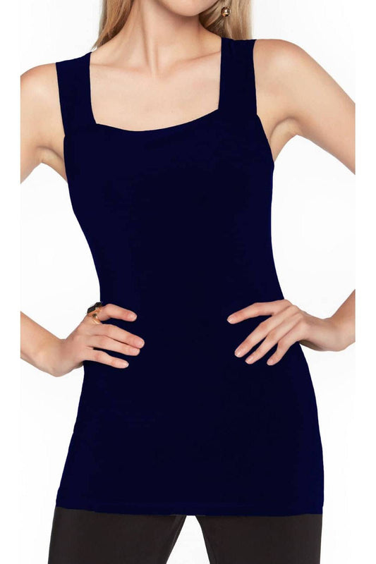 Frank Lyman Top Style 030-DN Dark Navy from BelleMiaBoutique.com