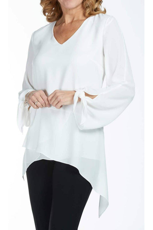 Frank Lyman Top Style 185313 Off-White Belle Mia Boutique