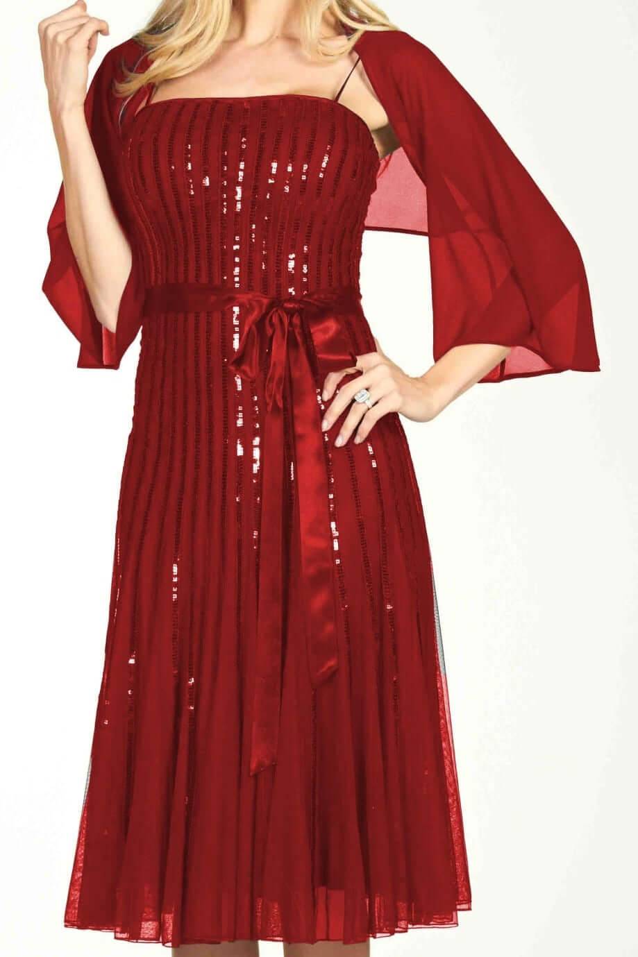 Frank Lyman Cover Up Style 69143-RD Red Belle Mia Boutique