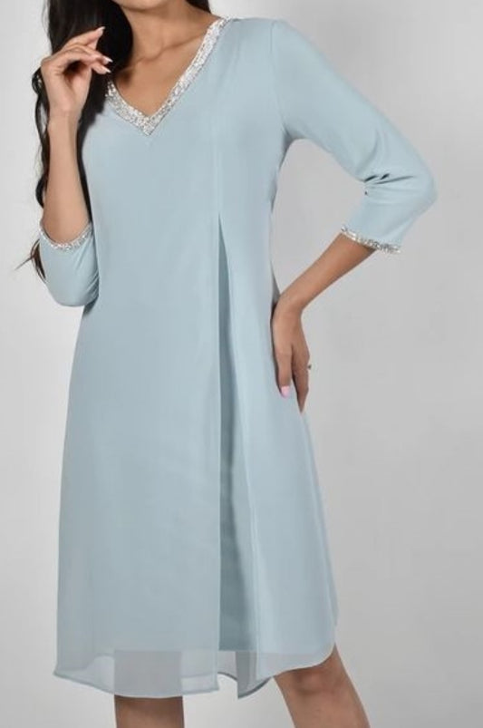 Frank Lyman Dress 208003 Aquamist Belle Mia Boutique